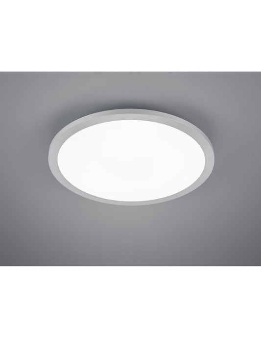 Plafoniera Rotonda Tiberius Led Ø40 cm Alluminio Trio Lighting
