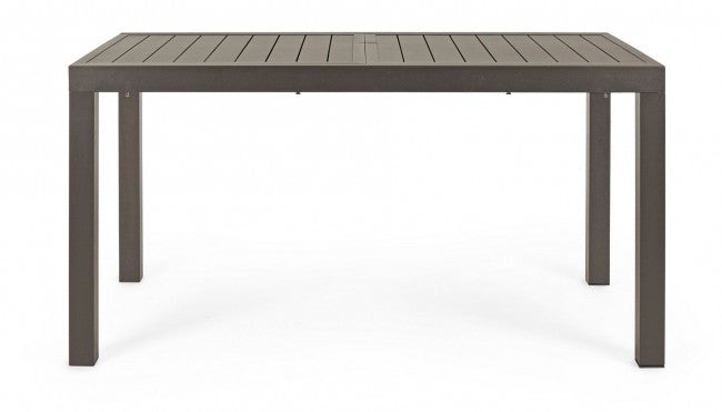 Tavolo per esterno allungabile in alluminio Caffè HILDE YK14 140-210x77x h75 cm