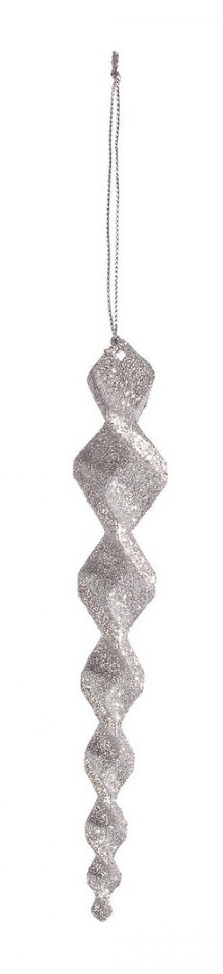 12x Pendaglio Moda Spiral Argento
