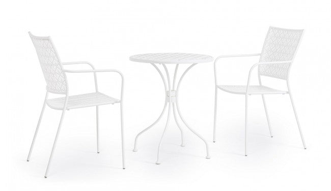 4x Sedia C-Br Lizette Bianco