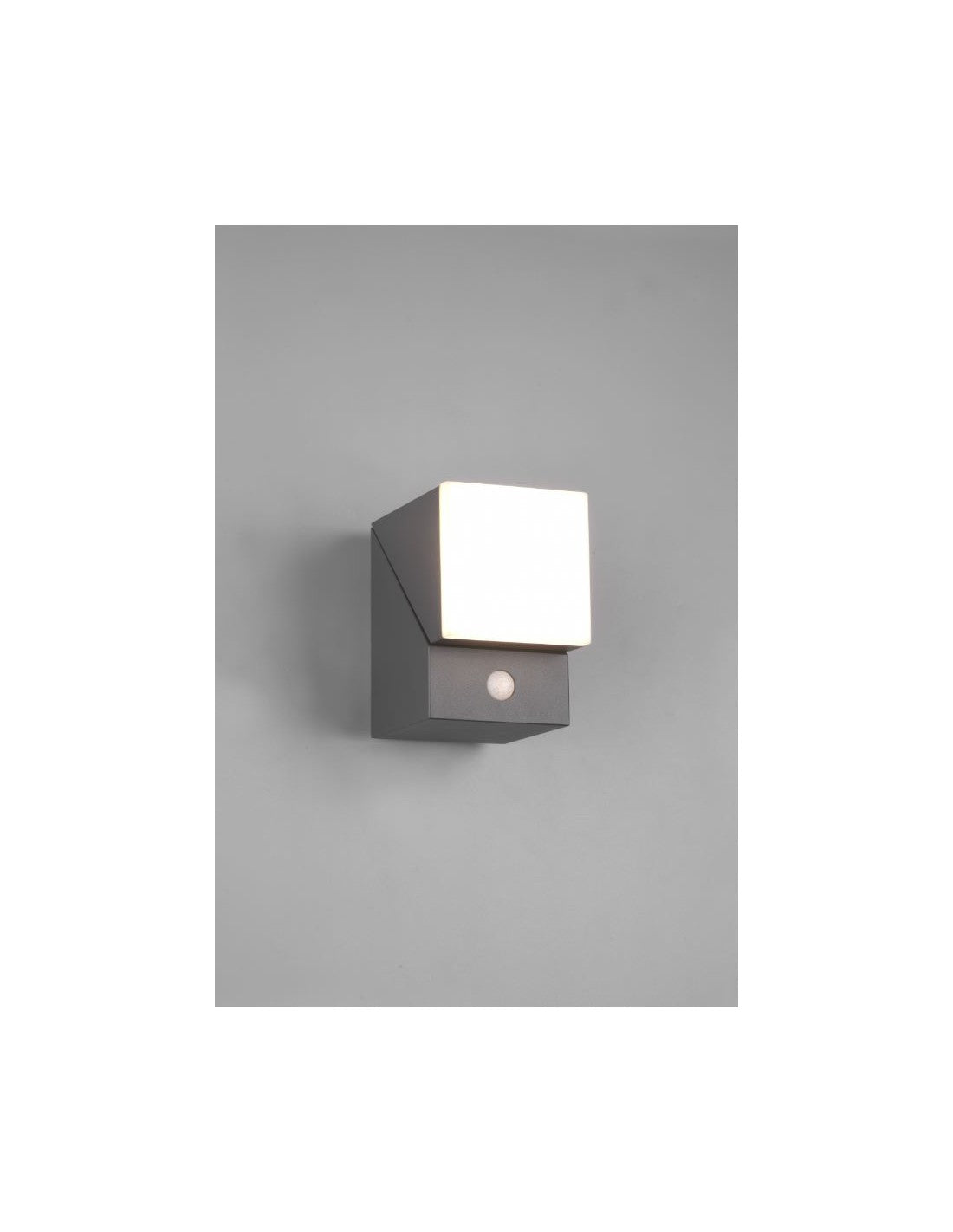 Applique Led Orientabile Avon Alluminio Antracite IP54 Sensore Movimento Trio Lighting