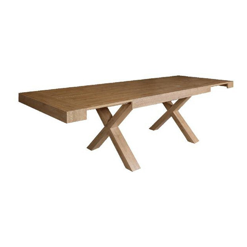 Tavolo con piano in folding olmo 2 allunghi laterali 180-280x100xh.75 cm EFFEZ