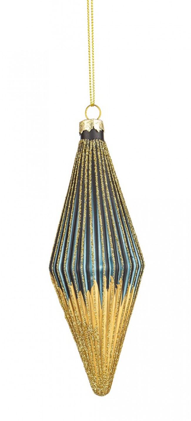 12x Pendaglio A Punta Vt Modish Blu