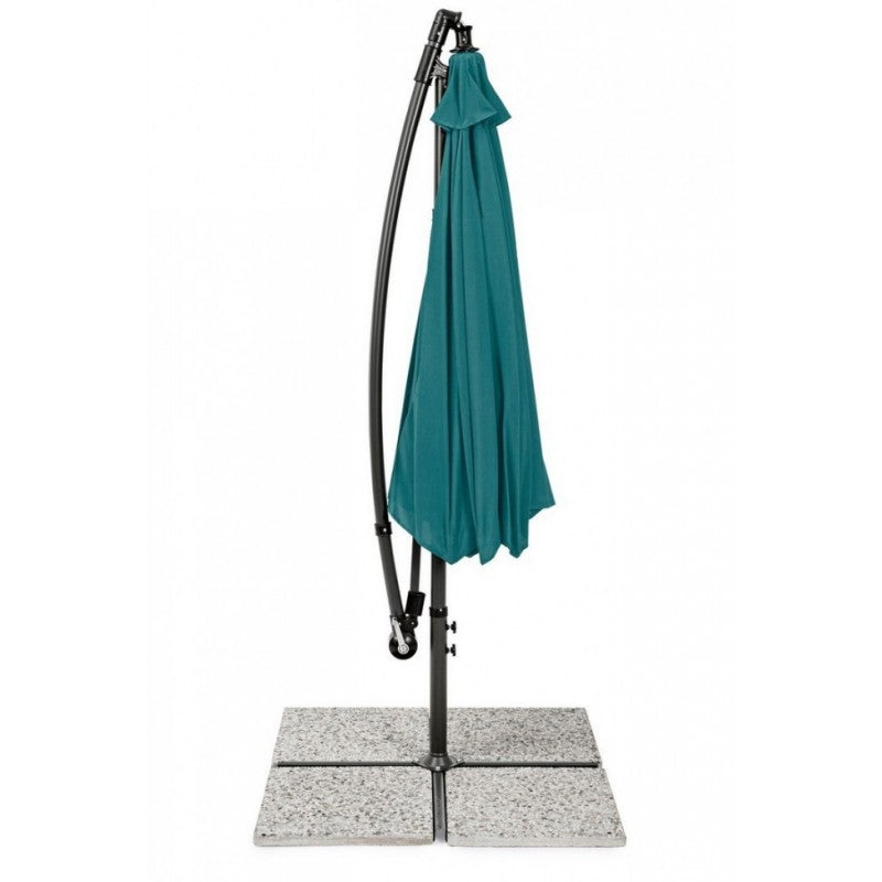 Ombrellone da giardino con braccio a 360°Texas cm 300x h260 Antracite/Pavone