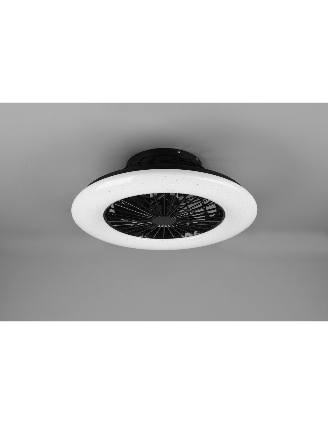 Ventilatore Lampadario Led Dimmerabile Stralsund Nero Trio Lighting