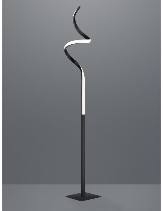 Piantana Led Touch Dimmerabile Course H145 cm Antracite Trio Lighting