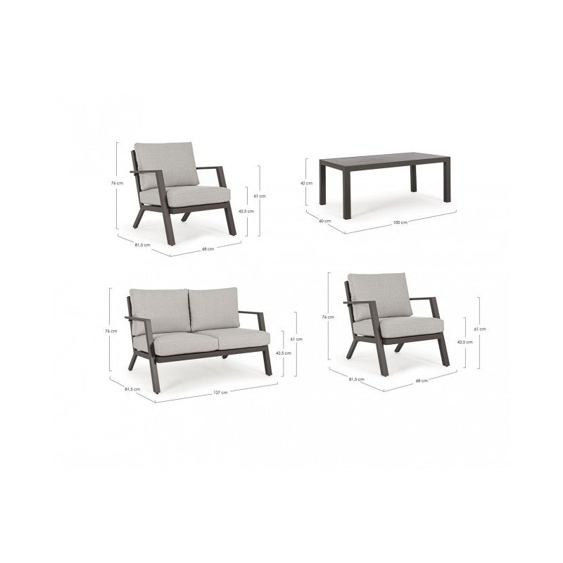 Set  salotto Harley coffee 4  pezzi