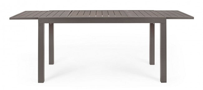 Tavolo per esterno allungabile in alluminio Caffè HILDE YK14 140-210x77x h75 cm