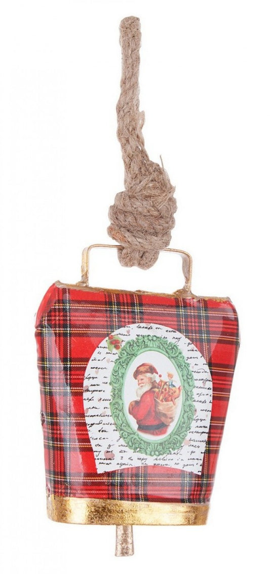 12x Pendaglio Wendi Campana Tartan Babbo