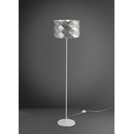 Piantana Base e Stelo Silver in Metallo Cm. 40 x 153h