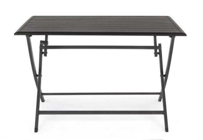 Tavolo per esterno in alluminio Antracite ELIN 110x70x h71 cm