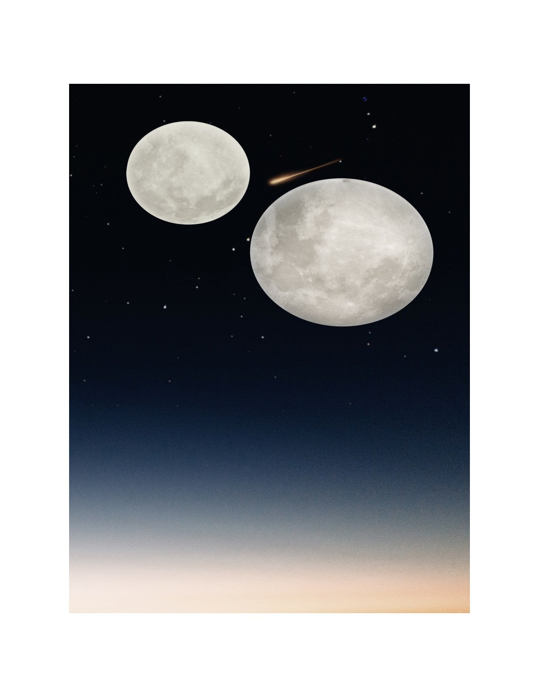 Plafoniera Led Fasi Lunari Effetto Luce Notturna Lunar Ø60 cm Trio Lighting
