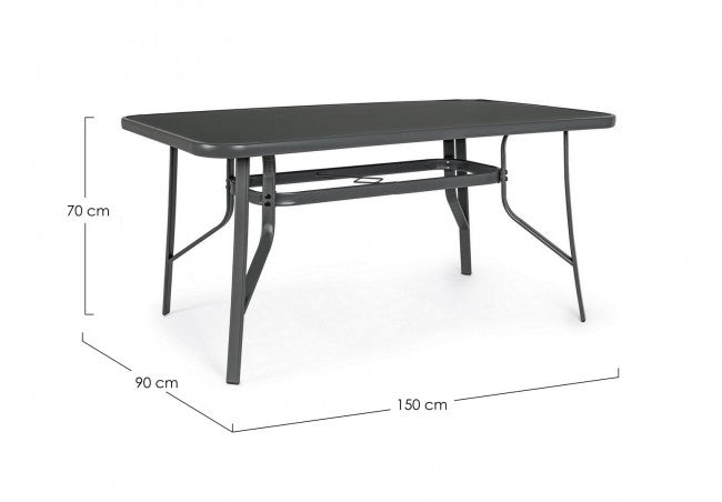 Tavolo per esterno Martinez 150x90xH70cm