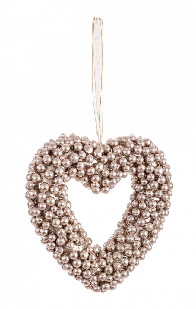 12x Pendaglio Everly Cuore Champagne