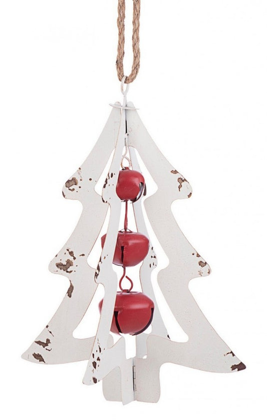 3x Pendaglio Pino Bell Met Bianco C