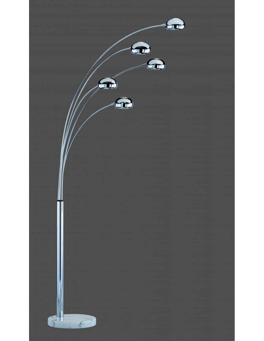 Piantana 5xE14 Five Fingers Cromo H205 cm Trio Lighting