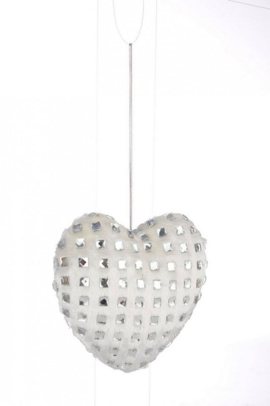 8x Pendaglio Cuore Cristallo L