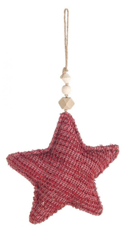 12x Pendaglio Nora Stella Rosso