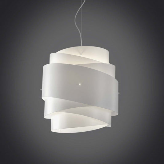 Lampadario a sospensione BEA una luce Bianco diametro 40x h39 cm