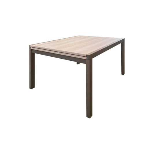 Tavolo rettangolare Korallo allungabile larice grigio e olmo 120x90x76h