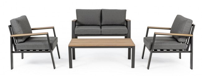 Set salotto giardino Belmar naturale/antracite