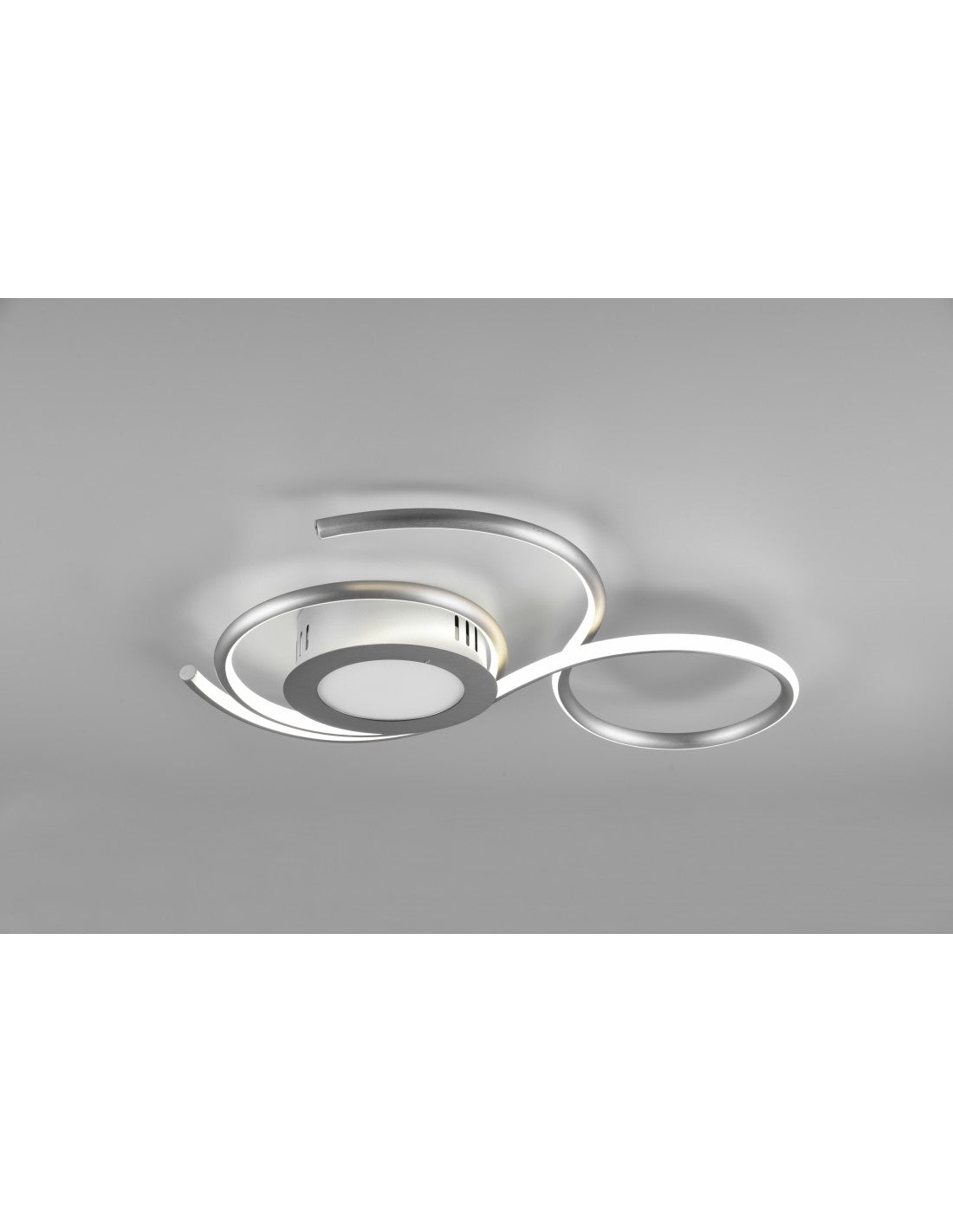 Plafoniera Moderna Led Dimmer Per Soggiorno Jive Nichel Trio Lighting