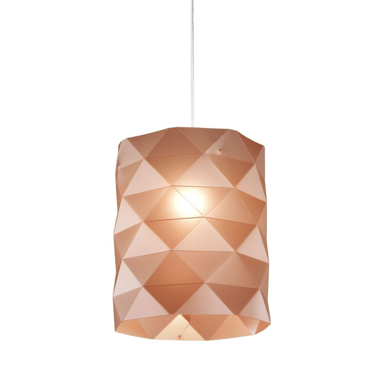 Sospensione Copper in Metallo Cromato Cm. 27 x 32h