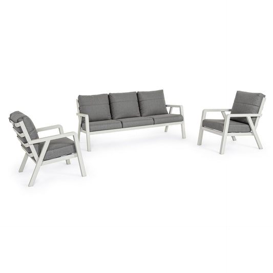 Set salotto 3 pz con cuscini Truman Lunar