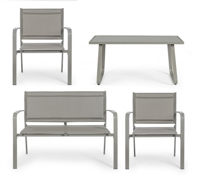 Set da giardino tortora Bizzotto  pz 4