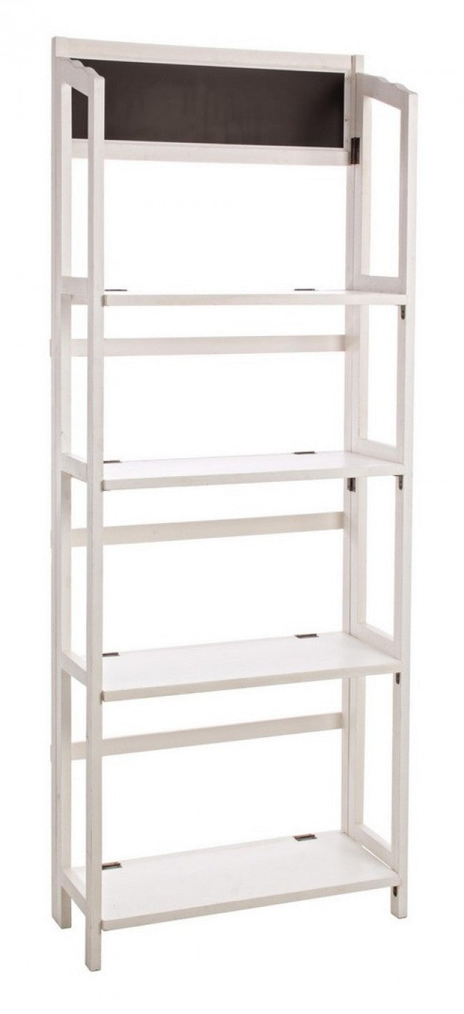 Espositore 4 piani rettangolare bianco 70x29,5x190h cm