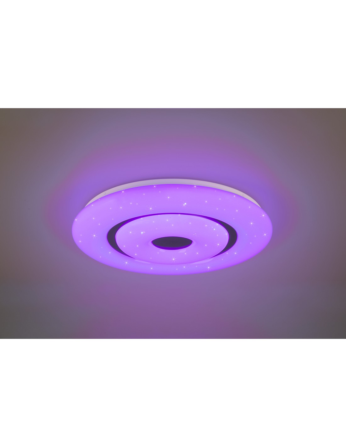 Lampada Soffitto Moderna Rana Effetto Stelle Led Dimmer Rgbw Trio Lighting
