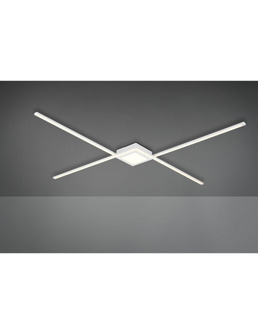 Plafoniera Oxford Bacchette X Led 4000k Bianco Opaco Trio Lighting