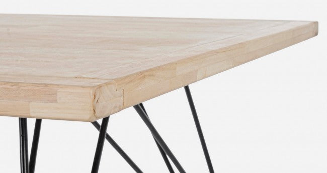 Tavolo design industrial in legno DISTRICT 160x90x h76 cm