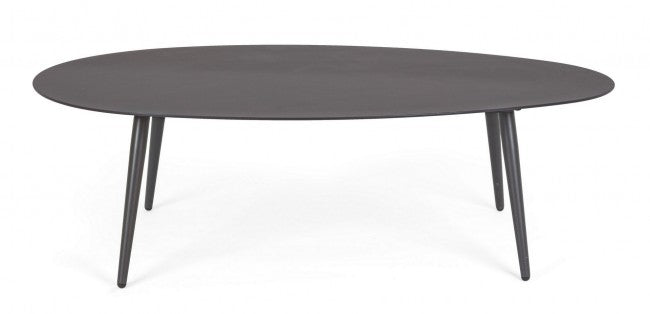 Tavolino per esterno in alluminio Antracite RIDLEY 120x75x h36 cm