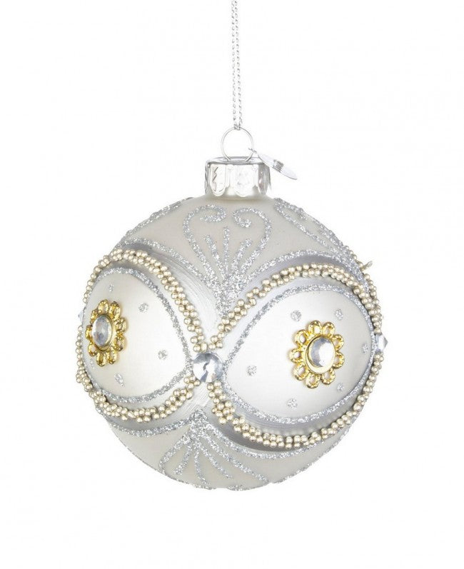 12x Sfera Vt Plushy Occhio Argento D80