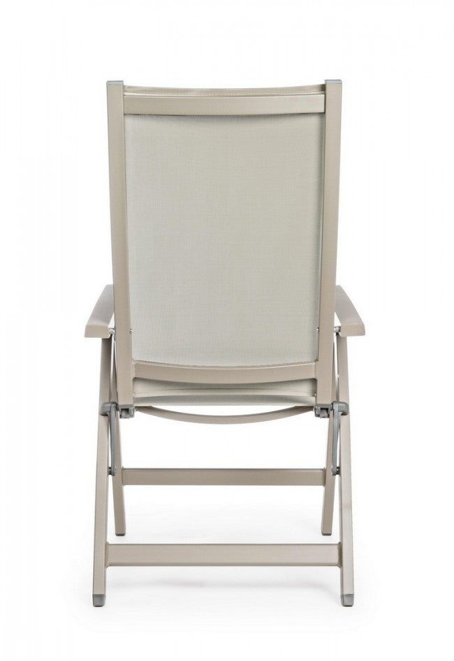 Poltrona per esterno reclinabile Tortora VICTOR 59x71x h113 cm