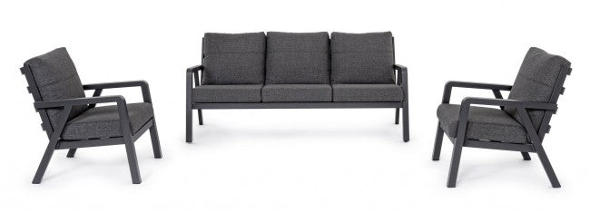Set salotto giardino Truman antracite