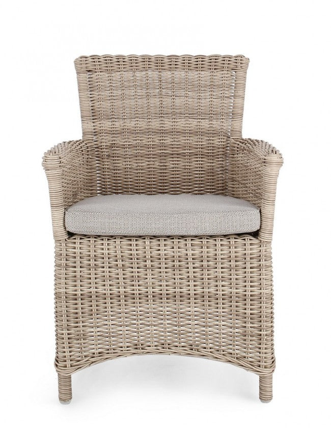 2x Sedia con braccioli con cuscino Jupiter New  Cod.0660338