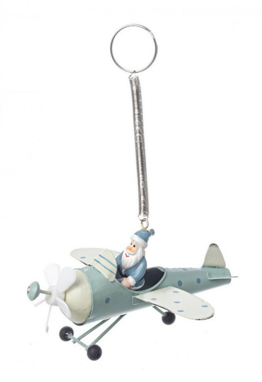 6x Pendaglio C-Molla Loren Aereo Babbo Verd