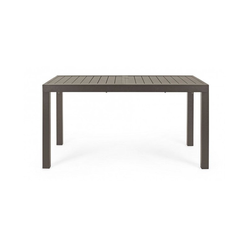 Tavolo per esterno allungabile in alluminio Caffè HILDE YK14 140-210x77x h75 cm
