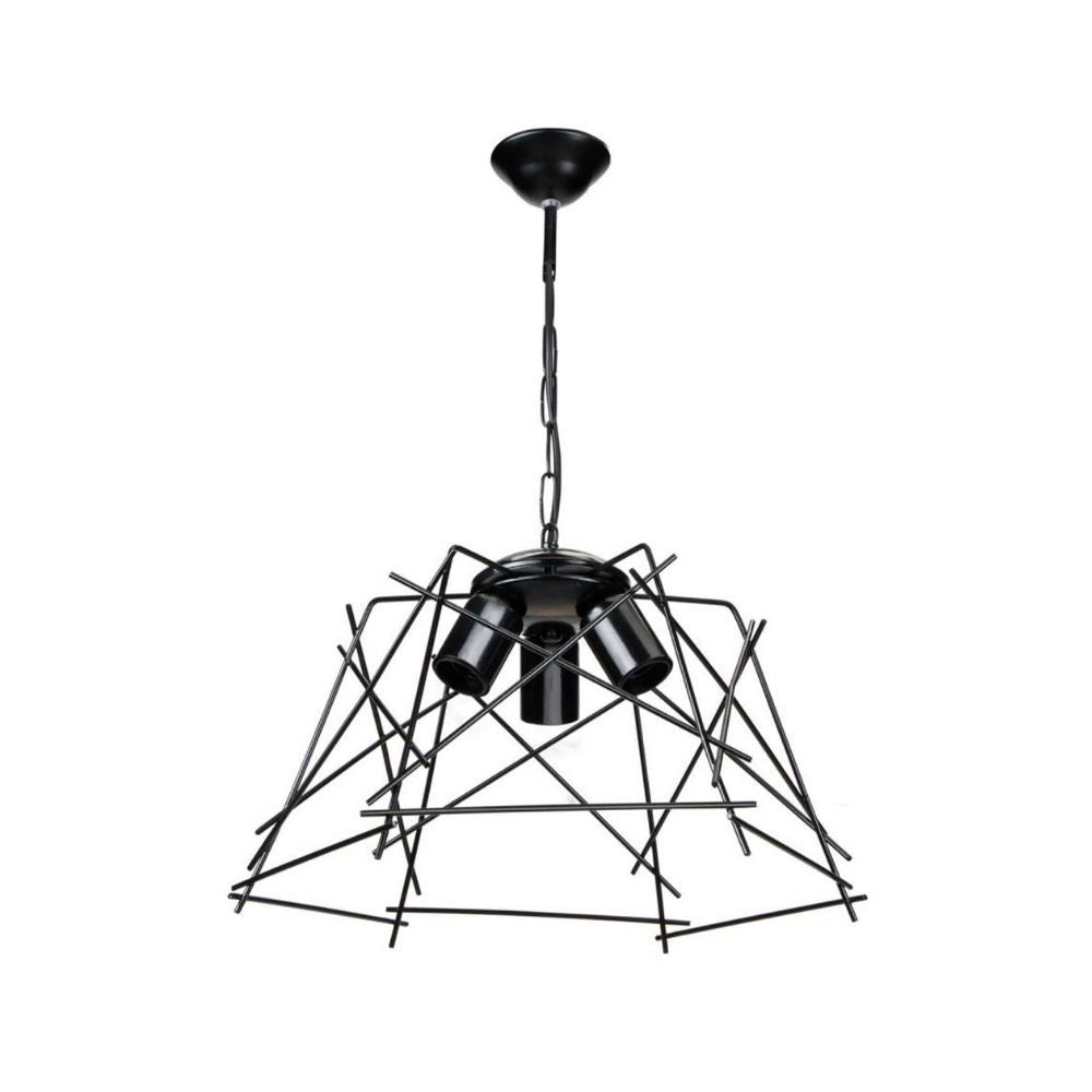 Lampada a sospensione Tena MDL3854 luci in metallo nero asimmetrico EFFEZ