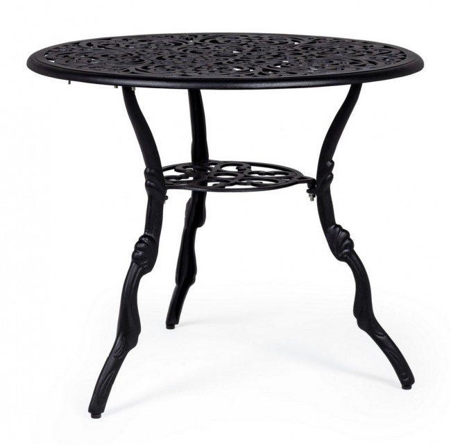 Tavolo per esterno in alluminio Antracite VICTORIA diametro 80 x h67 cm