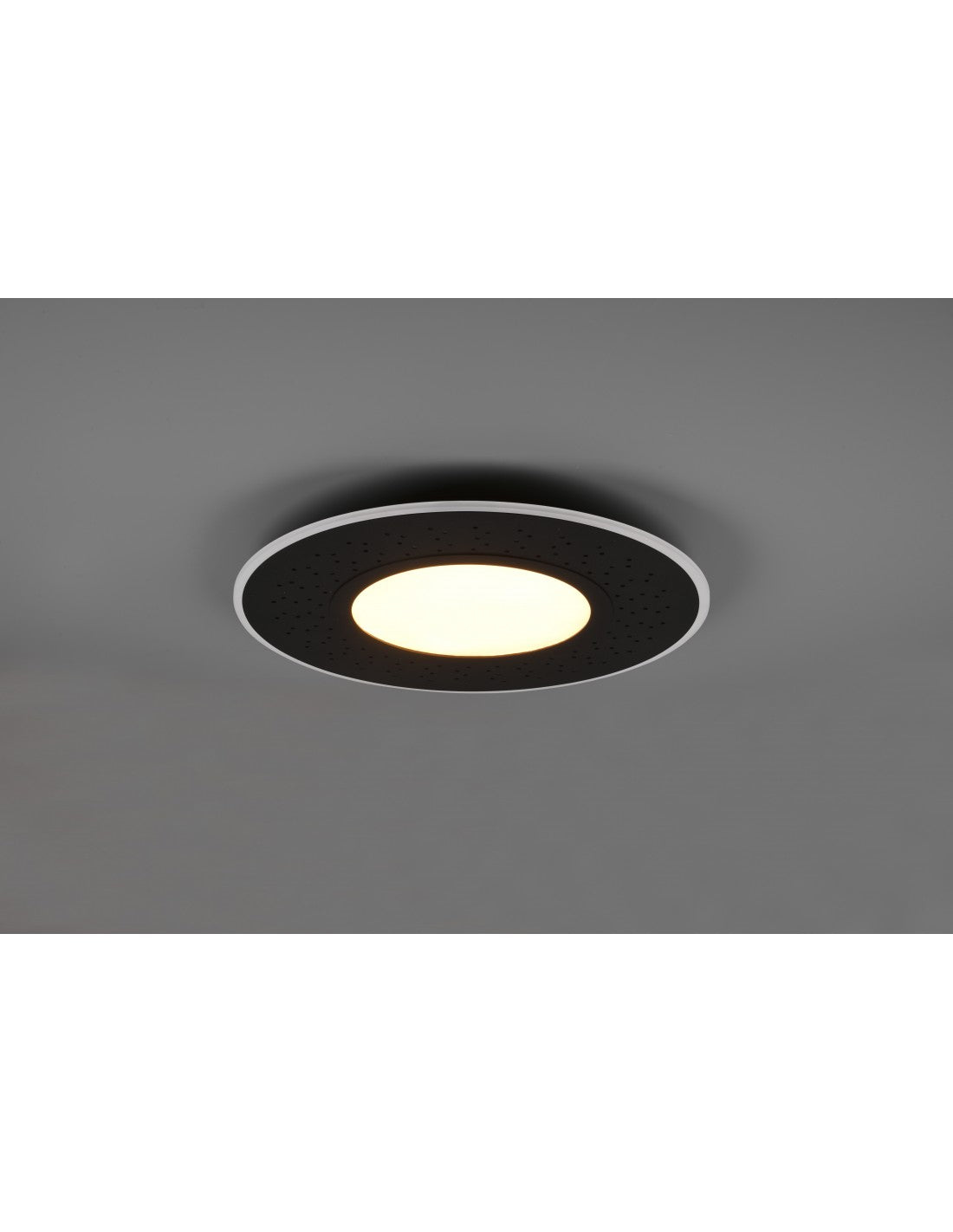 Plafoniera Moderna Verus Nero Led Dimmer 44w Trio Lighting