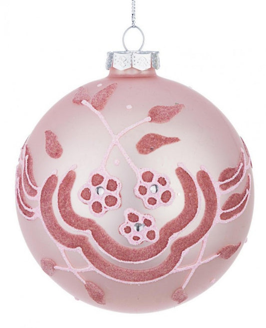 8x Sfera Vt Fiorellino Rosa D100