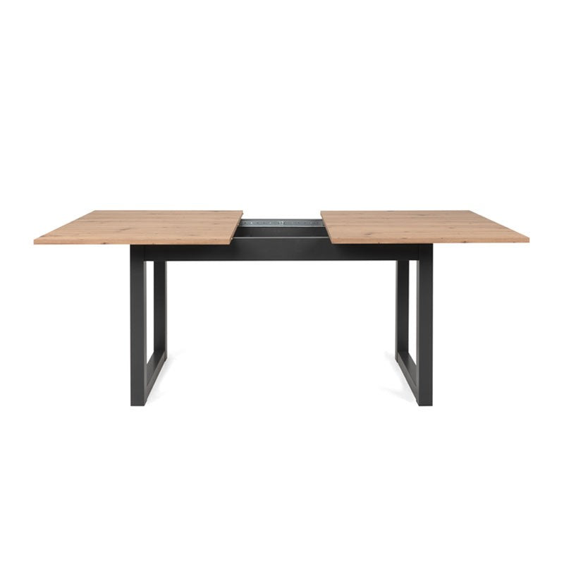(2c) Tavolo moderno salotto cucina allungabile quercia cm 160-200 x 90(DENVER50) EFFEZ