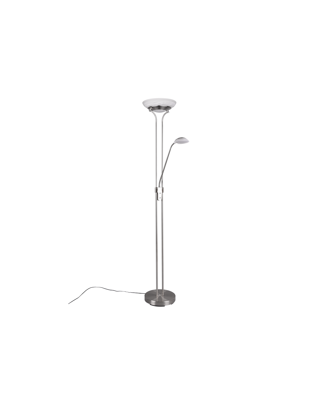 Piantana Led Dimmer con Luce Spot da Lettura Orson Nichel Trio Lighting