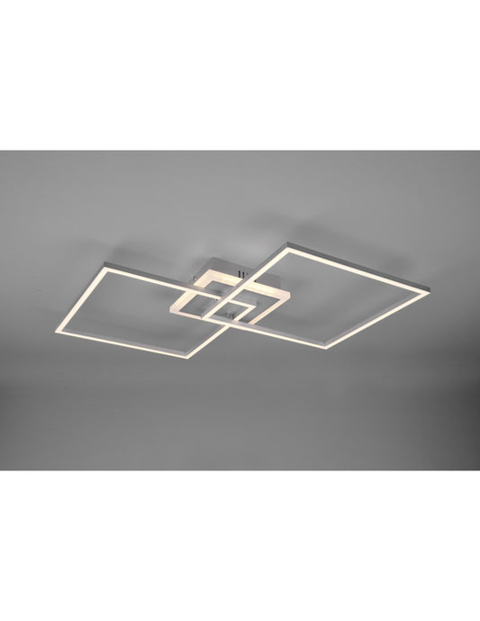 Plafoniera Arribo Quadrati Led Dimmerabile Rgbw Alluminio Trio Lighting