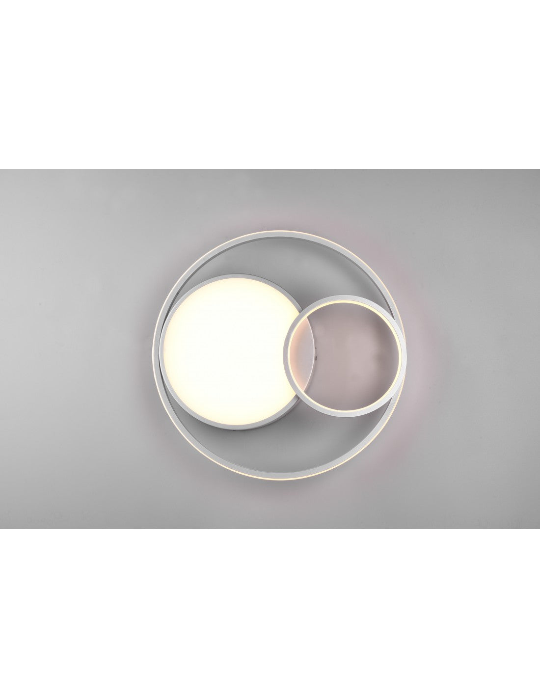 Plafoniera Moderna Vuelta Alluminio 3 Led Dimmer 28w Trio Lighting