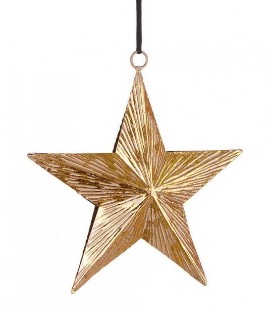 6x Pendaglio Komal Stella Oro 15X15H