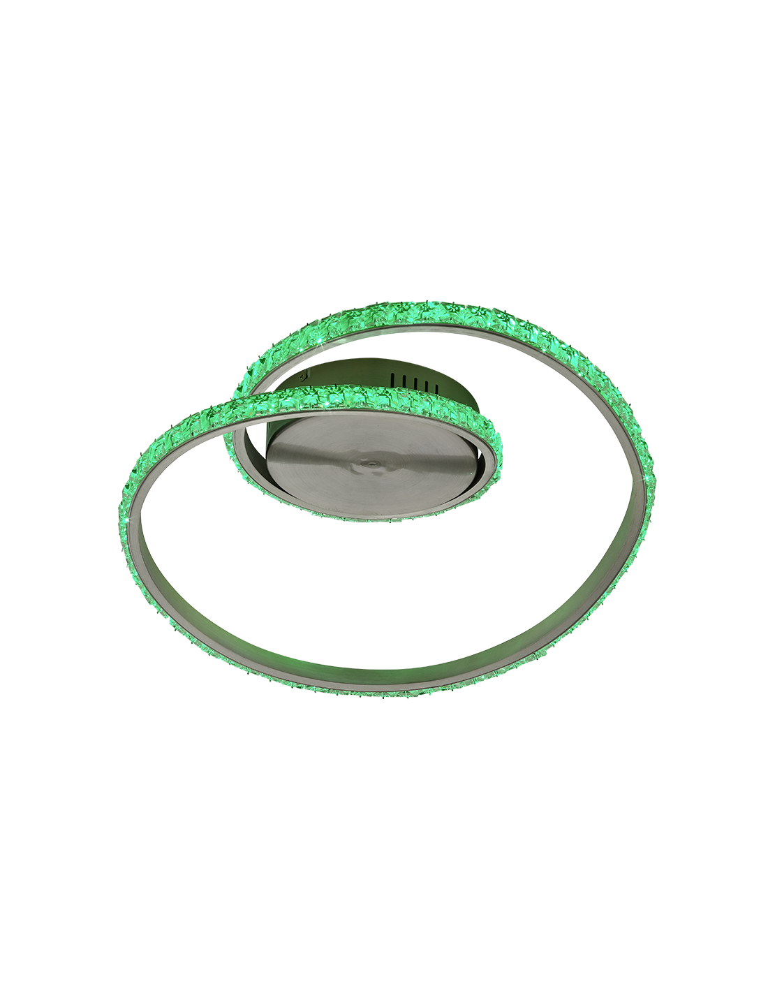 Plafoniera Moderna Rubin Led Dimmerabile RGB Effetto Cristallo Ø45 cm Trio Lighting